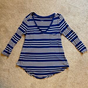 Merona (Target) striped 3/4 sleeve shirt